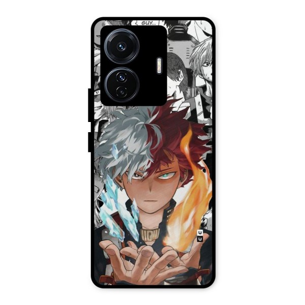 Young Todoroki Metal Back Case for iQOO Z6