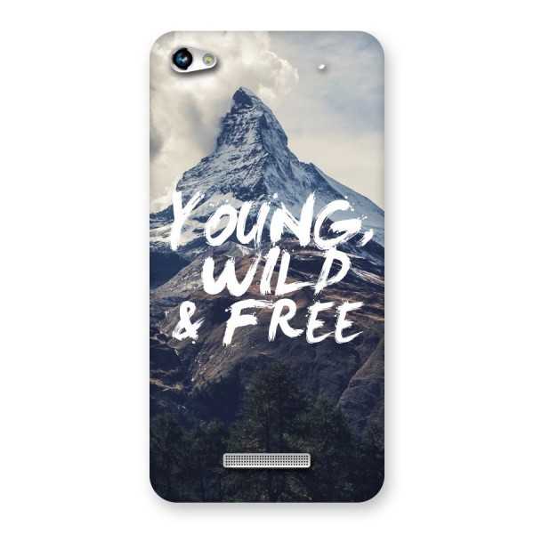 Young Wild and Free Back Case for Micromax Hue 2