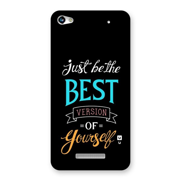 Your Best Version Back Case for Canvas Hue 2 A316