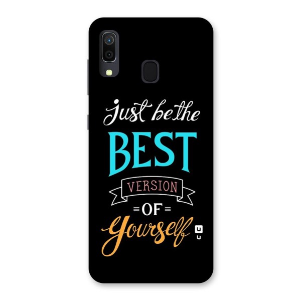 Your Best Version Back Case for Galaxy A20