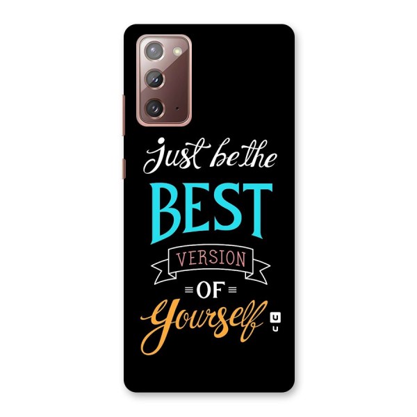 Your Best Version Back Case for Galaxy Note 20