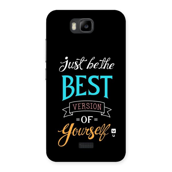 Your Best Version Back Case for Honor Bee