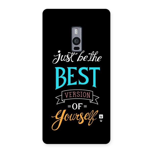 Your Best Version Back Case for OnePlus 2