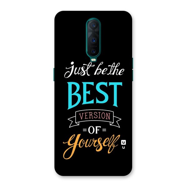 Your Best Version Back Case for Oppo R17 Pro