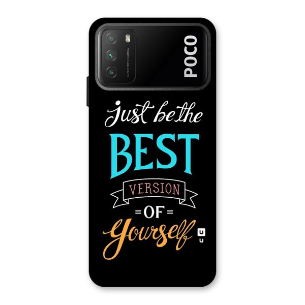 Your Best Version Back Case for Poco M3