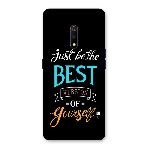 Your Best Version Back Case for Realme X