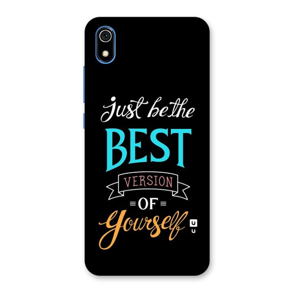 Your Best Version Back Case for Redmi 7A