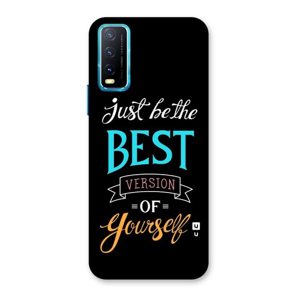 Your Best Version Back Case for Vivo Y12s