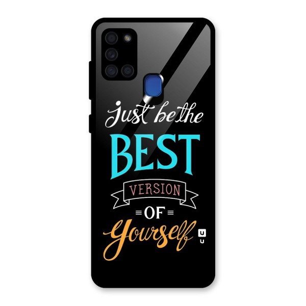 Your Best Version Glass Back Case for Galaxy A21s