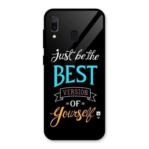 Your Best Version Glass Back Case for Galaxy A30