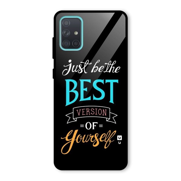 Your Best Version Glass Back Case for Galaxy A71