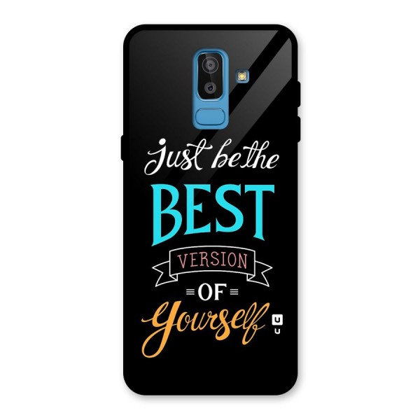 Your Best Version Glass Back Case for Galaxy J8