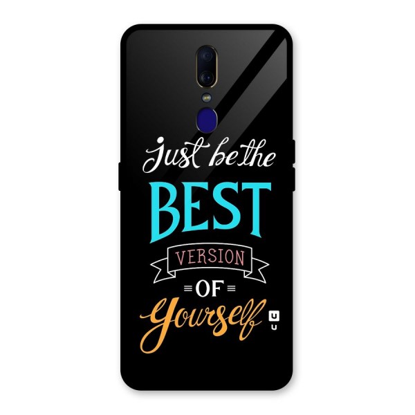 Your Best Version Glass Back Case for Oppo F11