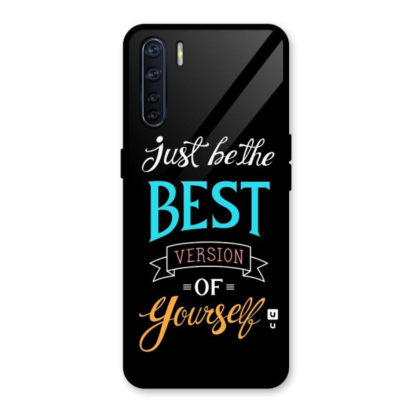 Your Best Version Glass Back Case for Oppo F15