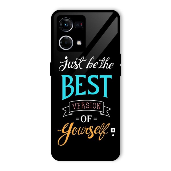 Your Best Version Glass Back Case for Oppo F21 Pro 4G