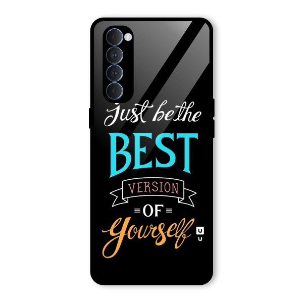 Your Best Version Glass Back Case for Oppo Reno4 Pro