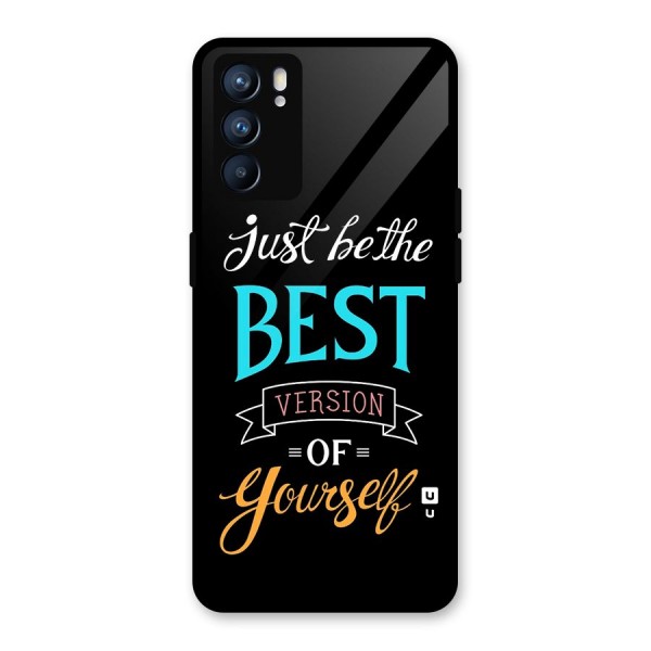 Your Best Version Glass Back Case for Oppo Reno6 5G