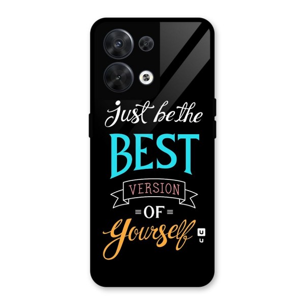 Your Best Version Glass Back Case for Oppo Reno8 5G