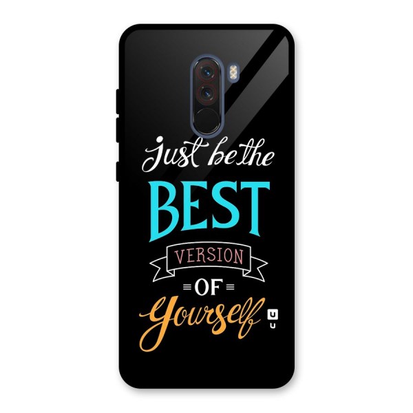 Your Best Version Glass Back Case for Poco F1