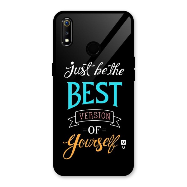 Your Best Version Glass Back Case for Realme 3