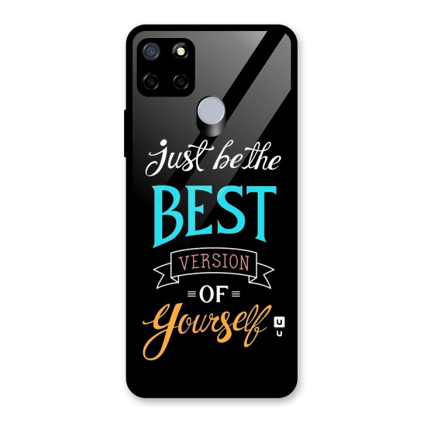 Your Best Version Glass Back Case for Realme Narzo 20