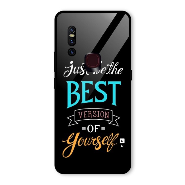 Your Best Version Glass Back Case for Vivo V15