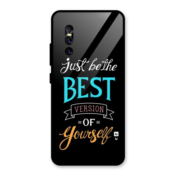 Your Best Version Glass Back Case for Vivo V15 Pro