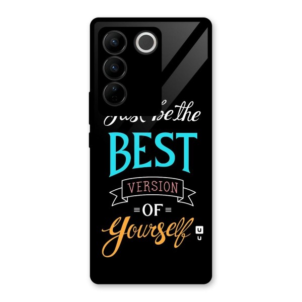 Your Best Version Glass Back Case for Vivo V27 Pro