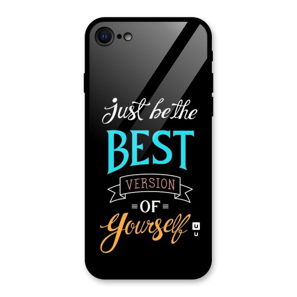 Your Best Version Glass Back Case for iPhone SE 2020