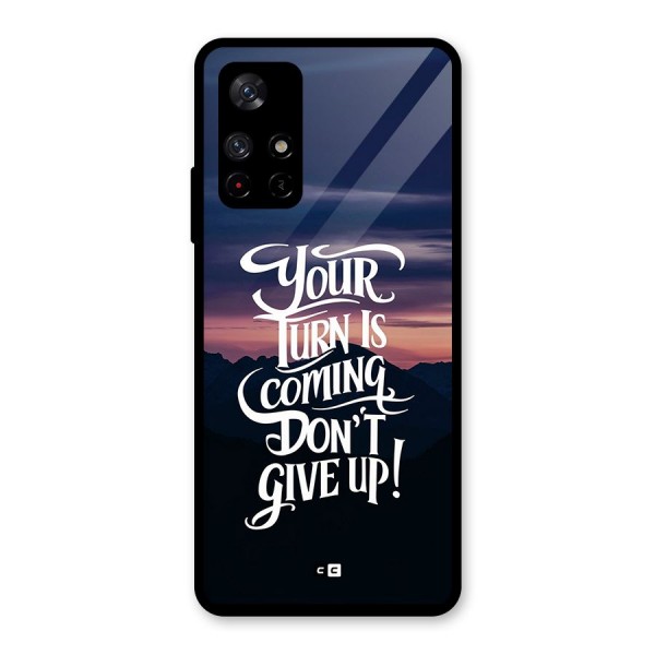 Your Turn Glass Back Case for Redmi Note 11T 5G