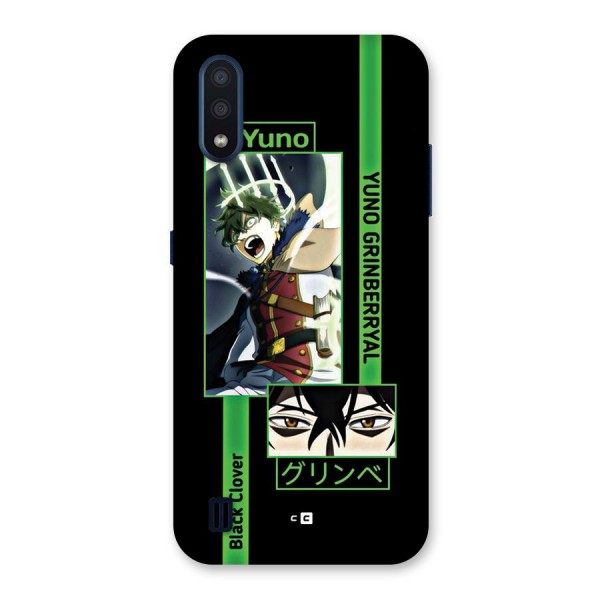 Yuno Black Clover Back Case for Galaxy M01