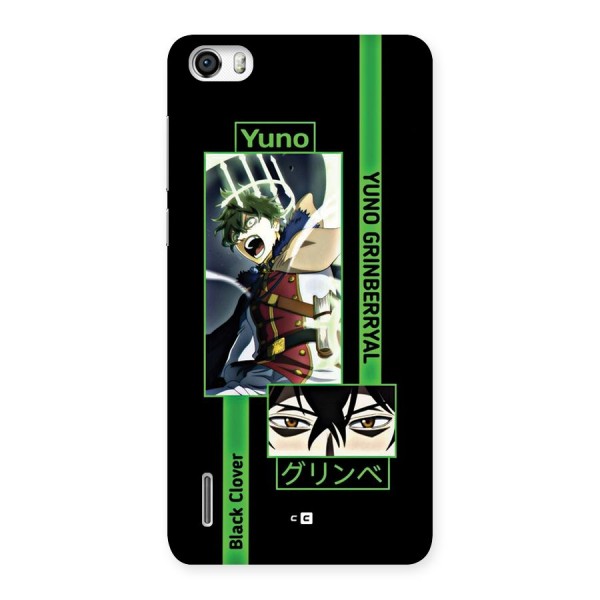 Yuno Black Clover Back Case for Honor 6