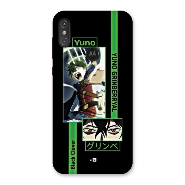 Yuno Black Clover Back Case for Motorola One Power