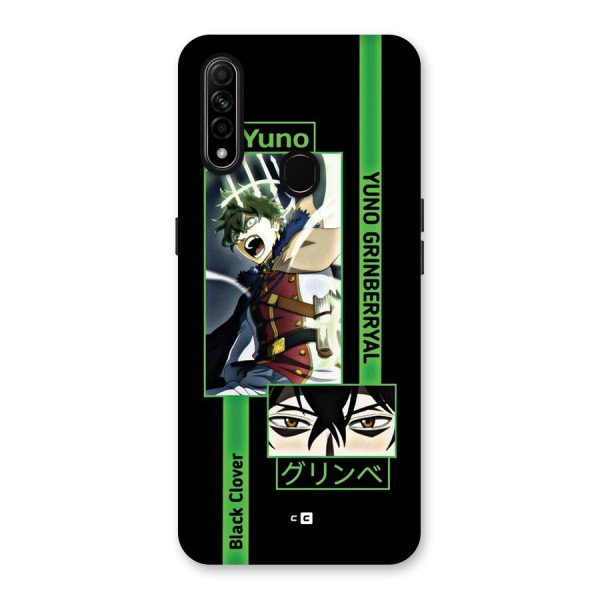 Yuno Black Clover Back Case for Oppo A31