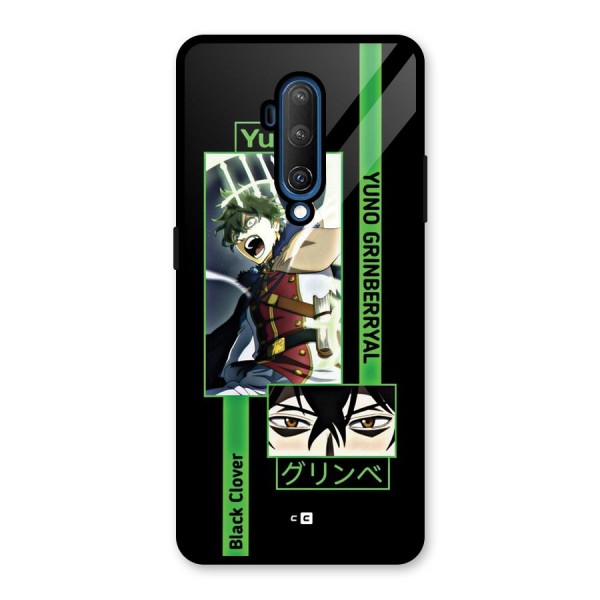 Yuno Black Clover Glass Back Case for OnePlus 7T Pro