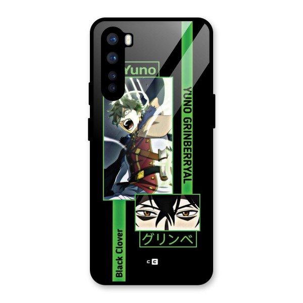 Yuno Black Clover Glass Back Case for OnePlus Nord