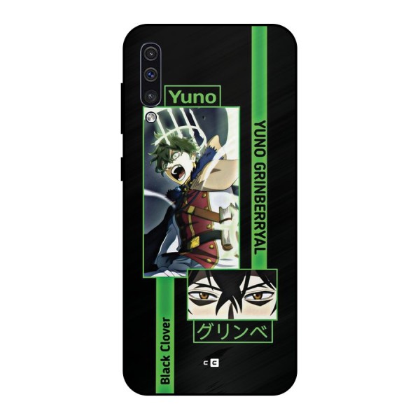 Yuno Black Clover Metal Back Case for Galaxy A50s