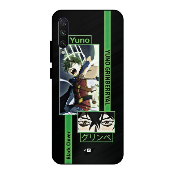 Yuno Black Clover Metal Back Case for Mi A3