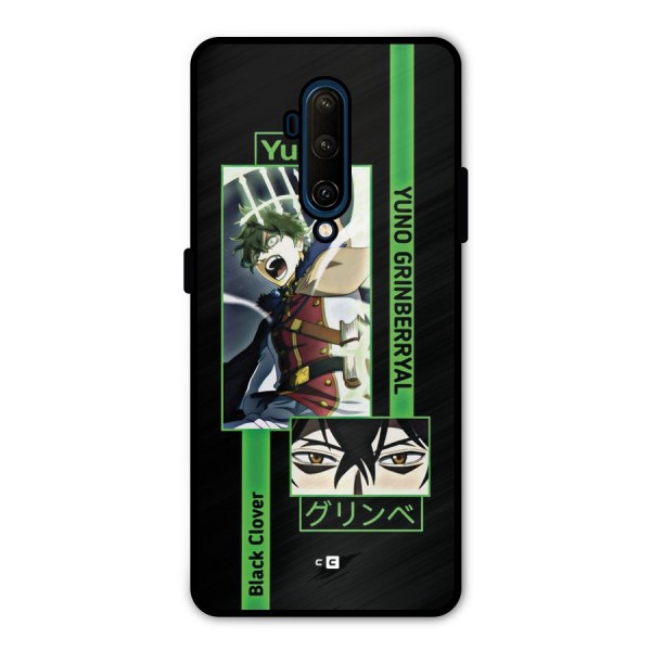 Yuno Black Clover Metal Back Case for OnePlus 7T Pro