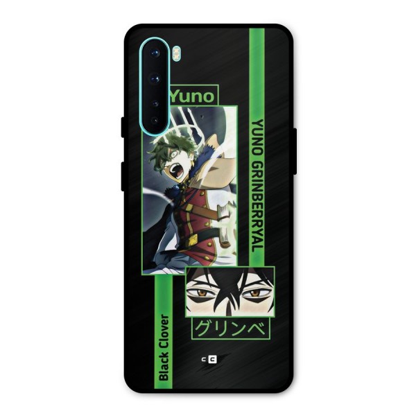 Yuno Black Clover Metal Back Case for OnePlus Nord