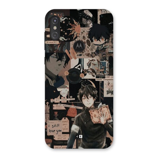 Yuno Collage Back Case for Motorola One Power