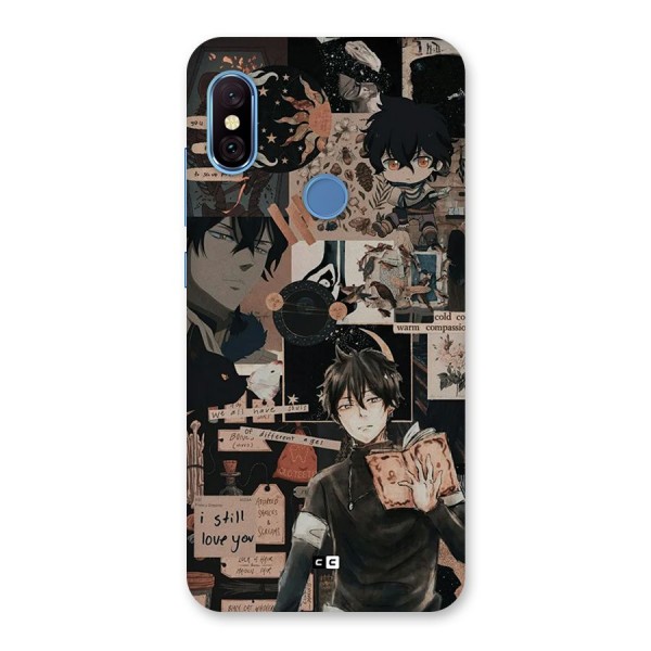 Yuno Collage Back Case for Redmi Note 6 Pro