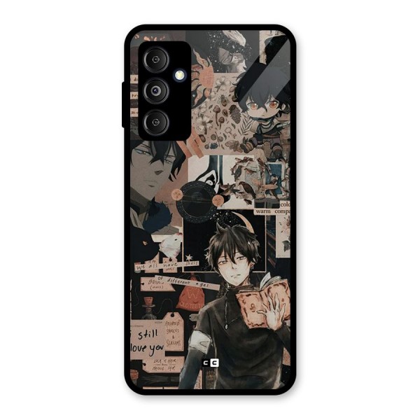 Yuno Collage Glass Back Case for Galaxy M14 5G