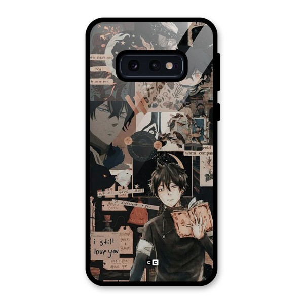 Yuno Collage Glass Back Case for Galaxy S10e