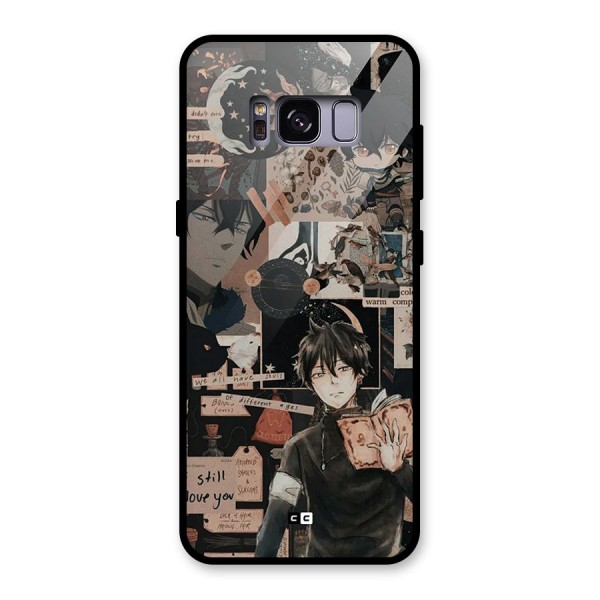 Yuno Collage Glass Back Case for Galaxy S8