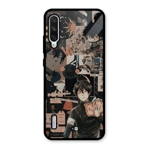 Yuno Collage Glass Back Case for Mi A3