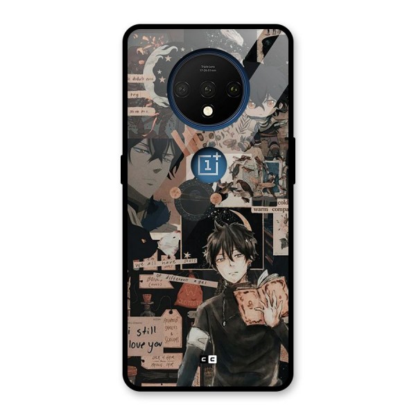 Yuno Collage Glass Back Case for OnePlus 7T