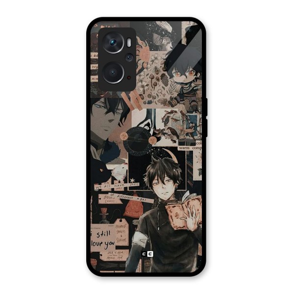 Yuno Collage Glass Back Case for Oppo K10 4G