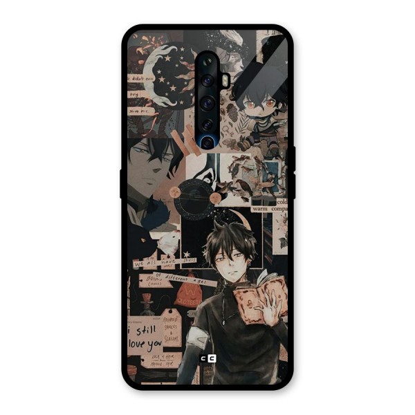 Yuno Collage Glass Back Case for Oppo Reno2 F