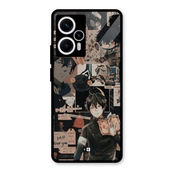 Yuno Collage Glass Back Case for Poco F5